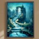 thumbnail image 3 of Pintura de diamante 5D DIY taladro redondo completo noche silenciosa decoración de goteo 30x40cm, 3 of 9