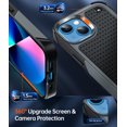 thumbnail image 3 of Compatible for iPhone 15 Case, 4 Corners with Airbags, Non-Slip Textured Grip Bumper Support Wireless Charging Military Drop Resistant for iPhone 15 - Gray, 3 of 14