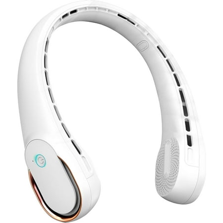 

Neck Fan Portable Strong Wind Adjustable 360° Cooling Super Quiet No Blade Design No Hair Twisting Even Air Volume On Both Sides Non-Slip Material Short Charging Long Use Time