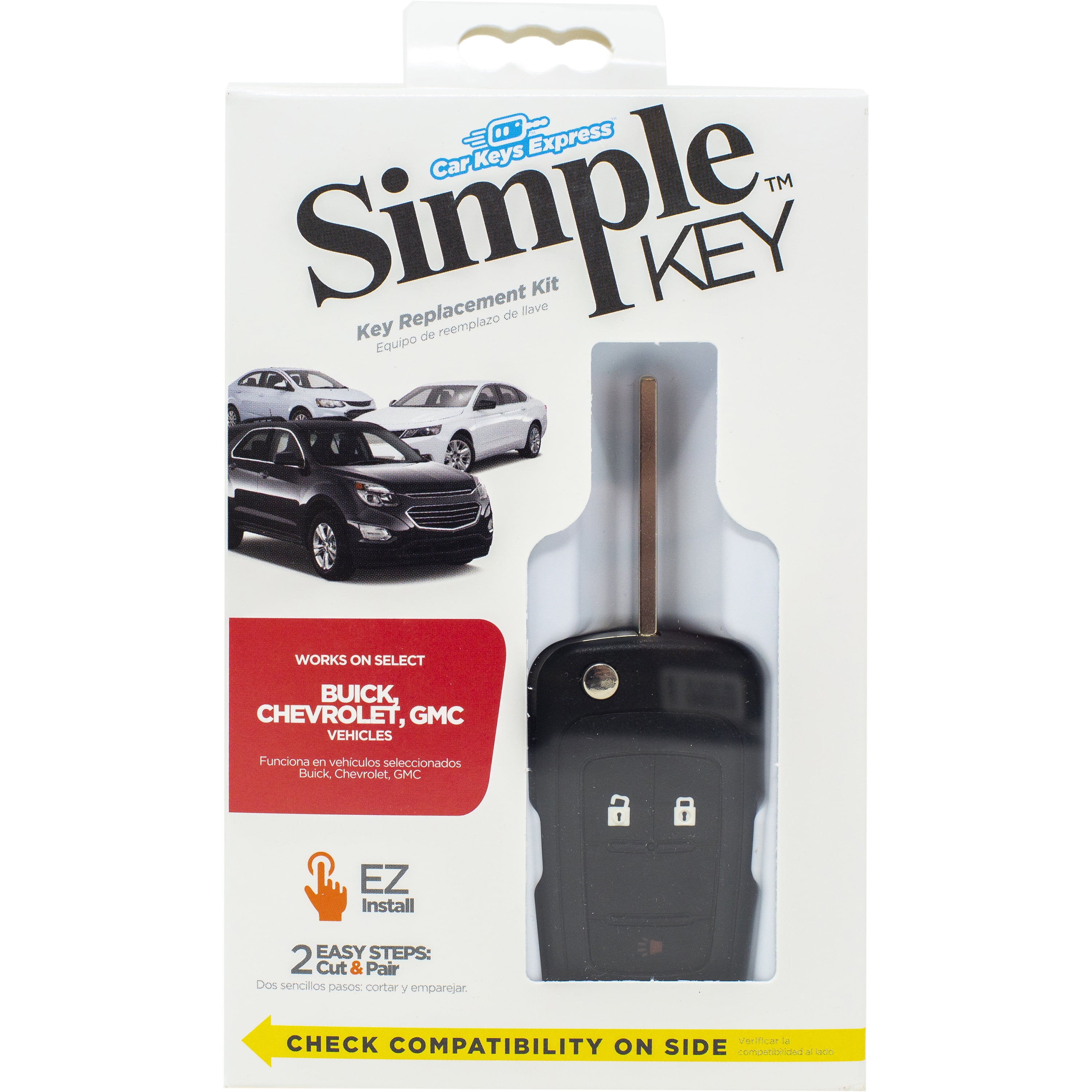 Car Keys Express GM Simple Key – 3-Button Flip Remote Fob