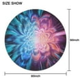 thumbnail image 6 of Colorful Burst Pattern Round Tablecloth 60"x60",Wrinkle Wipeable Table Cloth for Kitchen Dining Room Picnic Patio Party, 6 of 6