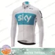thumbnail image 2 of INEOS SKY Cycling Wear Chaqueta térmica de polar para ciclismo para hombre, ropa de invierno para ciclismo, camisetas de manga larga para ciclismo de carretera, camisetas de lana, 2 of 5