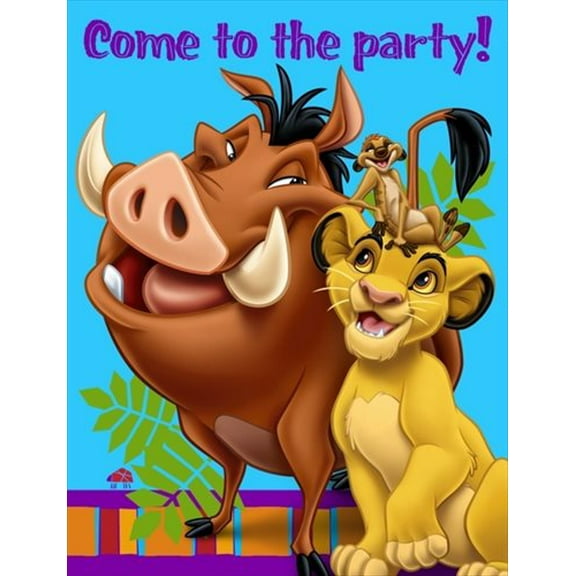 Lion King Invitations w/ Env. (8ct)