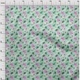 thumbnail image 4 of oneOonePolyesterSpandexLightMintGreenFabricKidsAnimalQuiltingSuppliesPrintSewingFabricByTheYard56InchWide, 4 of 4