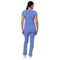 thumbnail image 2 of Adar Pro Core Classic Scrub Set For Women - Tailored V-Neck Scrub Top & Tailored Yoga Scrub Pants, 2 of 7