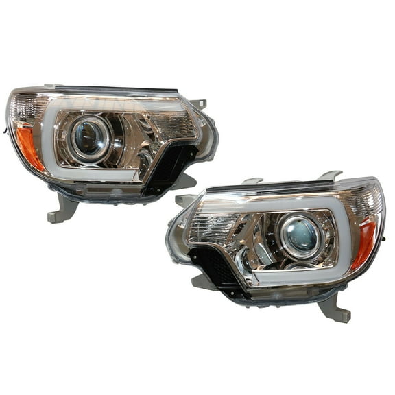 Headlights Projector Headlamps LED DRL Left Right Side For Toyota Tacoma 2012-15 2pcs Headlights For 2012 2013 2014 2015 Toyota Tacoma w/ LED DRL Bar Headlamps Headlights Projector Headlamps LED