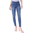 thumbnail image 4 of BodiLover, Women's, Stretchy Comfy Shaping Pull On Skinny Denim Jeans, Denim Medium, 14, 4 of 5