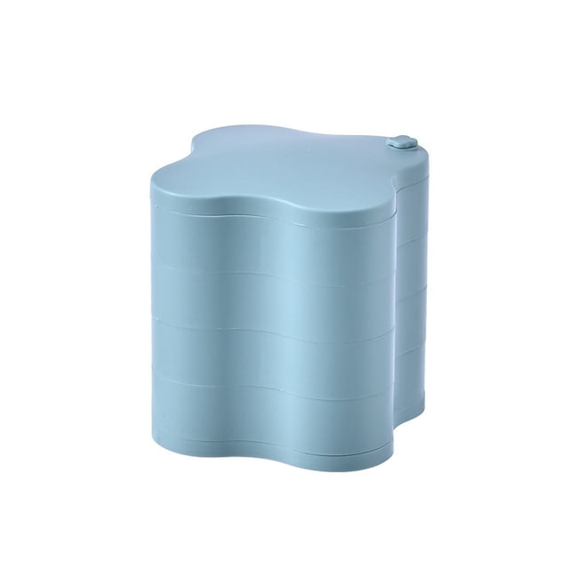 Caja de almacenamiento de joyas antioxidante, caja de joyería de mano for pendientes, collares, caja de almacenamiento giratoria portátil de múltiples capas