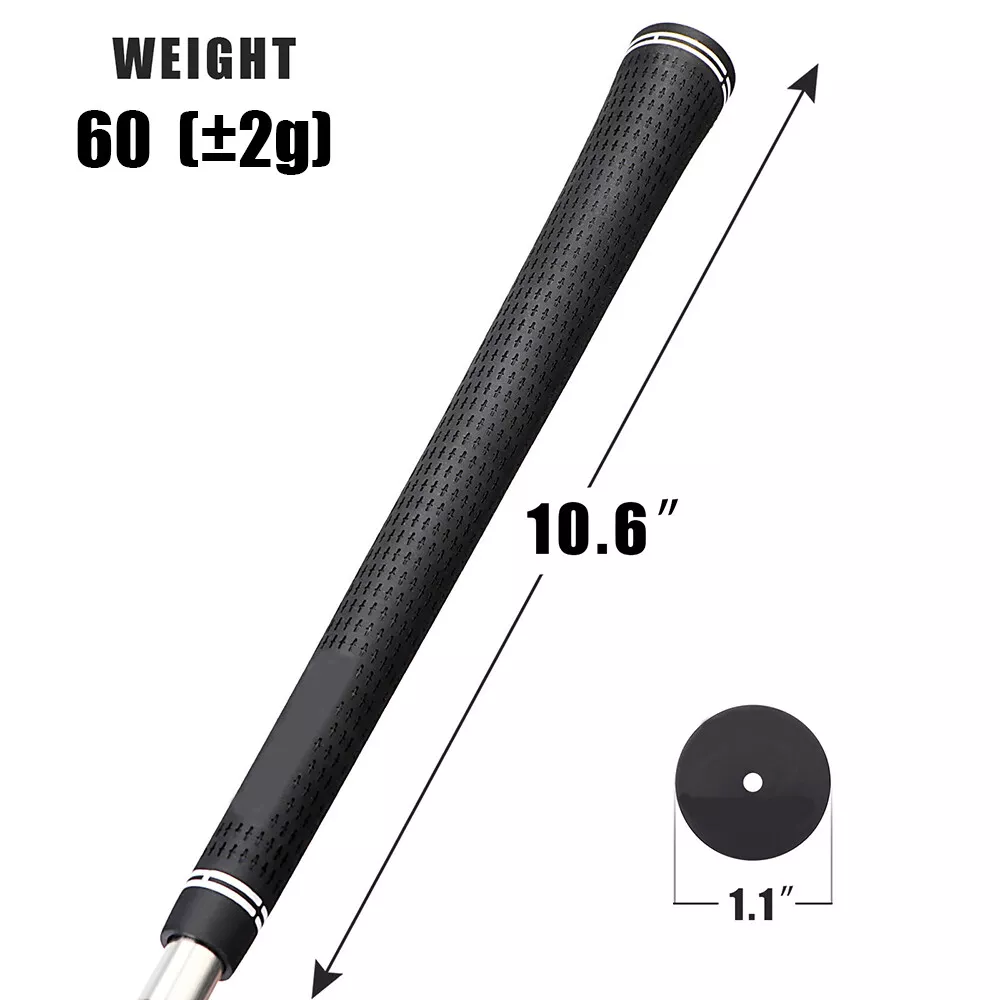 13 Pcs Golf Grip Natural Rubber Golf Non-Slip Club Grip Anti-Slip Grip 60R Midsize