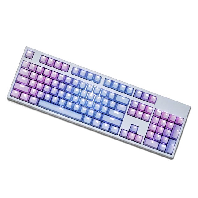 104 teclas de teclado mecánico de Color degradado para Cherry/Kailh/Gateron/Outemu