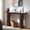 Dark Walnut, variant on KeyWhat 63" Entryway Console Table with Fluted Wood Base, Modern Sofa Table Behind the Couch for Living Room, Hallway, Entrance, Foyer, Dark Walnut