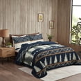 thumbnail image 2 of 3 Pcs Cabin Lodge Rustic Country Bear Quilt Bedspread Set Me504, 2 of 7