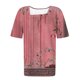 thumbnail image 2 of Camisetas Casuales de Manga Corta Plisada de la Moda de las Mujeres, Camiseta Cómoda de Poliéster para las Mujeres, Blusa de Primavera de Verano Lavado a Mano, 2 of 5