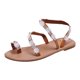 thumbnail image 2 of Sandalias romanas cómodas con punta abierta y flores de encaje para mujer de verano Wmkox8yii  nm8685, 2 of 9