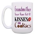 thumbnail image 2 of ThisWear Grandmother Gift Set Grandmother Never Runs Out of Cookies 2 Pack 15oz Coffee Mugs, 2 of 4