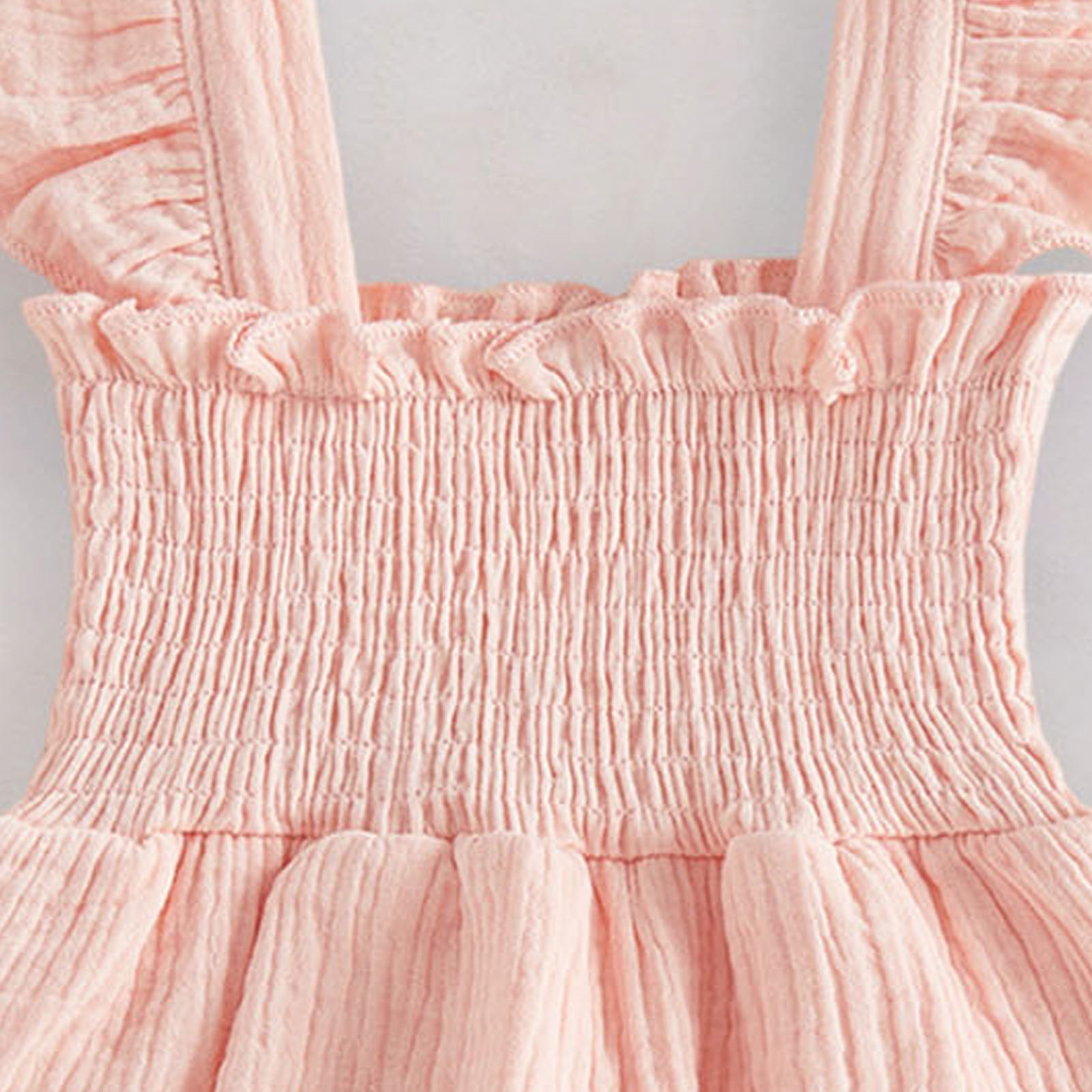Gubotare Baby Girl Dress Newborn Baby Girl Outfits Short Sleeve Jumpsuit Romper Summer Clothes 0 3 6 9 12 18 24 Months (Pink,6-12 Months)