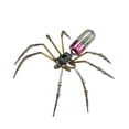 thumbnail image 4 of Kit de manualidades con modelo de araña mecánica, decoración novedosa de escena, adorno de escritorio, decoración de araña de metal, montaje DIY para Rojo, 4 of 9
