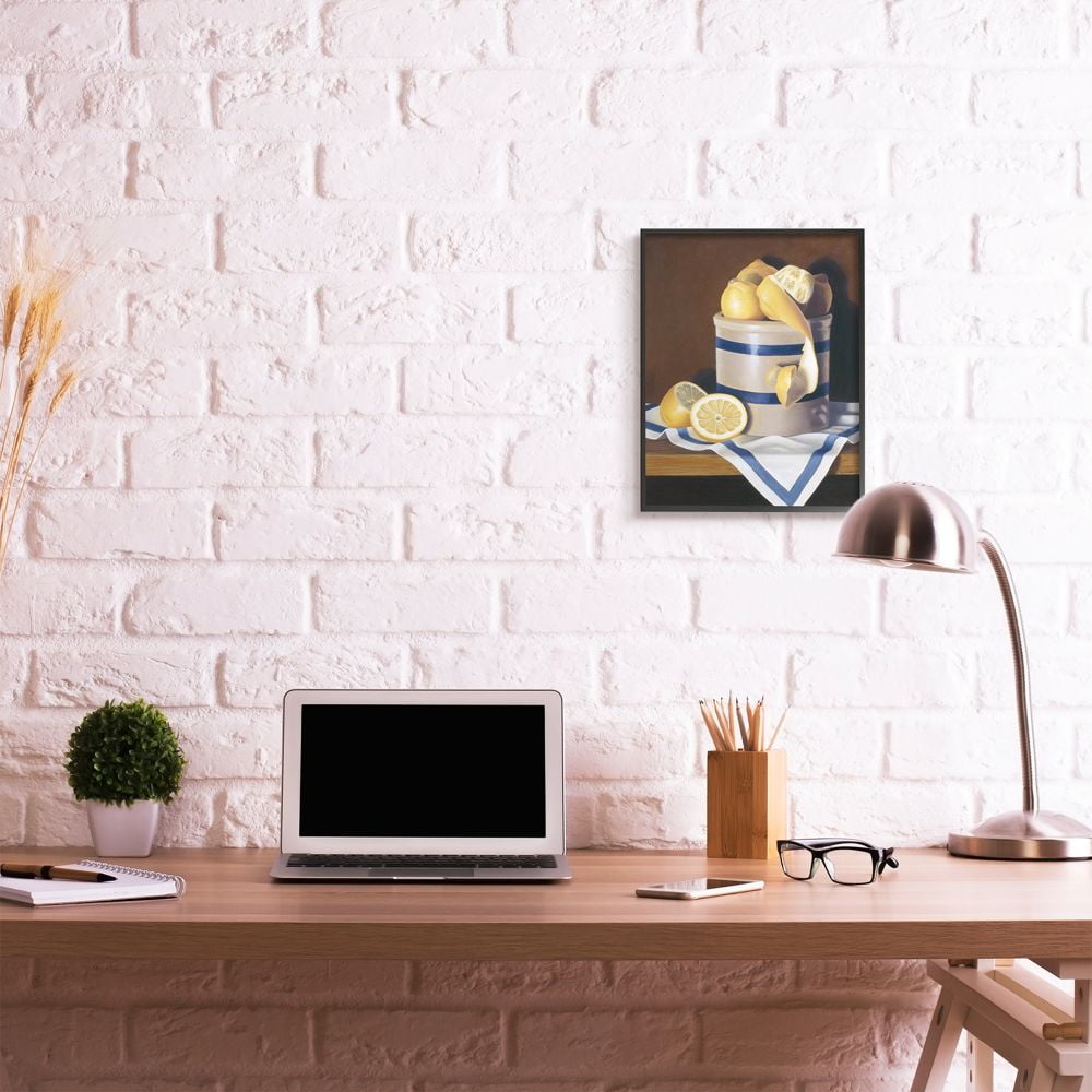 Stupell Industries Realistic Country Lemon Peel Jar Still-Life Painting Designed by Cecile Baird