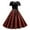 Christmas Dress Wine 404, variant on Adeawade Christmas Party Dresses For Women Short Sleeve Evening Prom Dress Winter Round Neck Plaid Prints Dresses Lovely Clothes Brick Red L