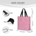 thumbnail image 3 of Easygdp Glitter Pink Bolsa Tote para Mujer, Bolso de Hombro para Trabajo, Playa, Viajes, Compras y Supermercado, 3 of 7