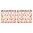 thumbnail image 3 of Plaid Rabbit Radish Pattern Tier Curtains Tier Kitchen Living Room Bedroom Balcony 2 Panels 27x36 Inch, 3 of 9