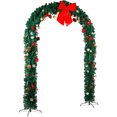 thumbnail image 2 of Tcbosik Christmas Arch with Ornaments, 8.6ft Holiday Archway with 1860 Branch Tips, Outdoor Xmas Decoration for Porch, Yard, Patio, Green, 2 of 10