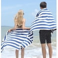 thumbnail image 4 of Toalla de playa a rayas para adultos Toallas de piscina con algodón, 4 of 5