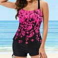 thumbnail image 4 of Maillots de Bain Grande Taille pour Femmes 2 Pcs Tankini Robe de Bain avec Short Taille Basse, 4 of 7