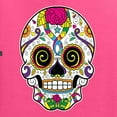 thumbnail image 5 of Wild Bobby Day Of The Dead Sugar Skull Pop Culture Unisex Graphic Hoodie Sweatshirt, Neon Pink, Large, 5 of 5