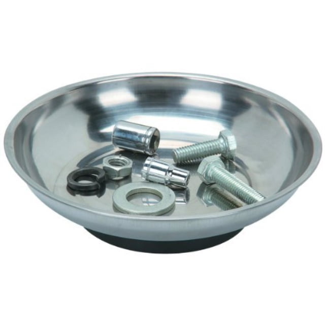 Magnetic Parts Tray Dish storage Holder Circular Round Stainless Steel 4” 100mm 