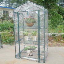 EZSPTO Warm Greenhouse,69*49*126cm Garden Green House Warm Greenhouse Flower Plants Gardening Outdoor No Iron stand