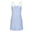thumbnail image 4 of Pntutb Best Womens V Neck Sleeveless Solid Pockets Pullover Dress Shorts Suits, 4 of 6