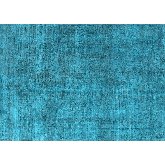 Ahgly Company Indoor Rectangle Oriental Light Blue Industrial Area Rugs, 6' x 9'