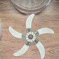 thumbnail image 4 of CRAFTHROU 1Set Wide Coverage Grey Fan Blade for Table and Wall Fans Rapid Cooling, 4 of 8