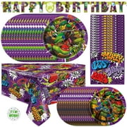 Teenage Mutant Ninja Turtle Party Decorations & Supplies | 16 Guests | Banner, Tablecloth, Plates, Napkins, Sticker