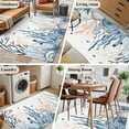 thumbnail image 6 of Blue Ocean Area&nbsp;Rug 3x5ft Coral Starfish Seagrass Fish Non-Slip&nbsp;Washable Square&nbsp;Rugs Soft Felt Indoor Floor Mat for Bedroom Kitchen Living Room Bathroom, 6 of 9