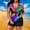 A52 Multicolor, variant on Halter Tankinis for Women Plus Size Padded Plunge V Neck Bathing Suits with Boyshorts Two Piece Swimsuits Abstract Artistic Print Tummy Control Flattering Beachwear