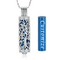 thumbnail image 5 of Tree of Life Cremation Jewelry Urn Necklace for Ashes with Glass & Tube Urn Necklaces for Ashes Memorial Pendant Locket Vertical Bar Keepsake Necklace for Women, 5 of 7