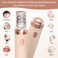 thumbnail image 3 of Women Face Epilator,2-in-1 Dual Head Gentle Face Razor with Built-in LED Light Precision Perfect for Lips,Upgrades Rechargeable Electric Hair Removal Device,Chin,Neck,Leg,Arms and Cheeks, 3 of 5