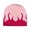 Pink, variant on Oasiva Jacquard Flame Pattern Hat Adult Elastic Hat Winter Warmer Knitted Hat Cold Winter Presents for Students Teenagers