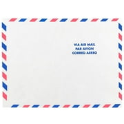 JAM Paper & Envelope Tyvek Tear-Proof Open End Catalog Envelopes, 9 x 12, White Airmail, 25 per Pack