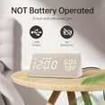 thumbnail image 3 of Reloj Despertador Digital JALL con Pantalla LED de Madera Electrónico, 3 of 8