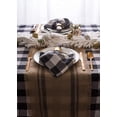 thumbnail image 3 of CC Home Furnishings Double Border Fringed Jute Table Runner - 108" - Beige and Stone Gray, 3 of 6