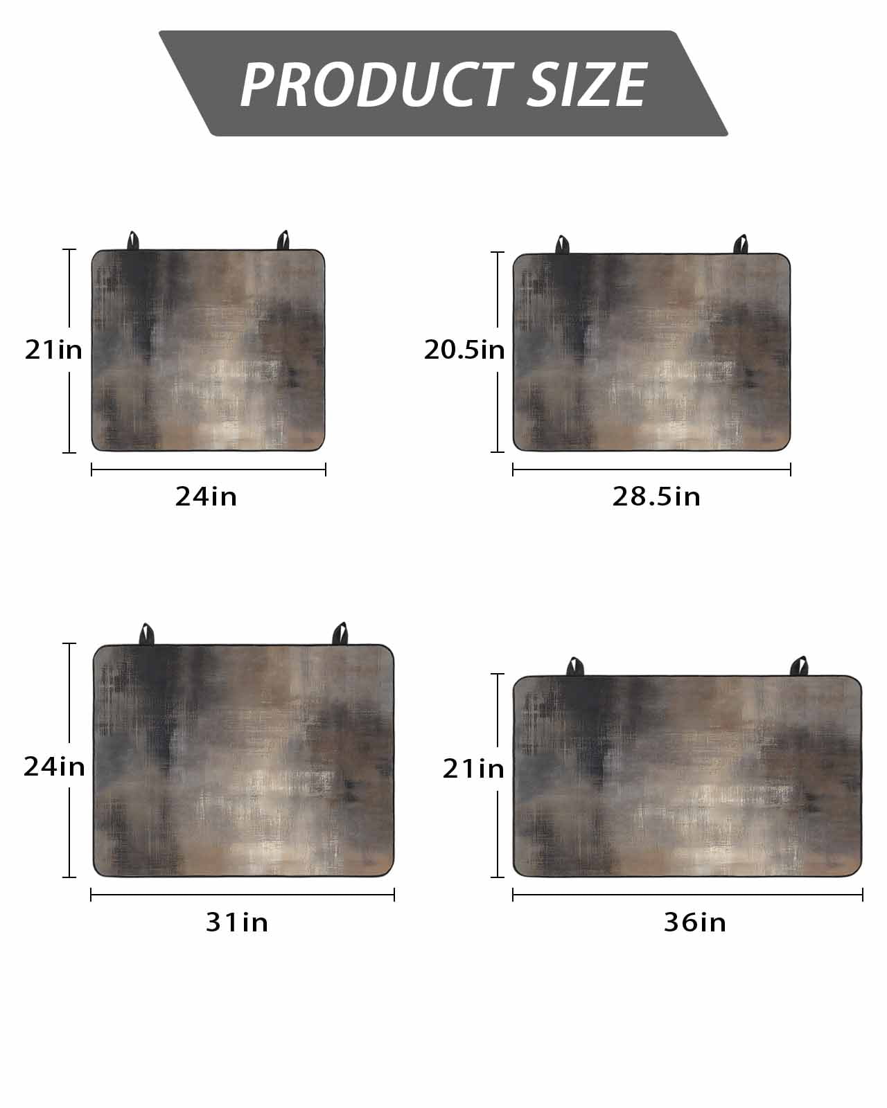 Stove Top Covers for Electric Stove, Brown Glass Stovetop Cover Protector, Modern Abstract Art Ombre Oil Painting Induction Cooktop Protector Oven Mat for Kitchen Countertop 24"x21"