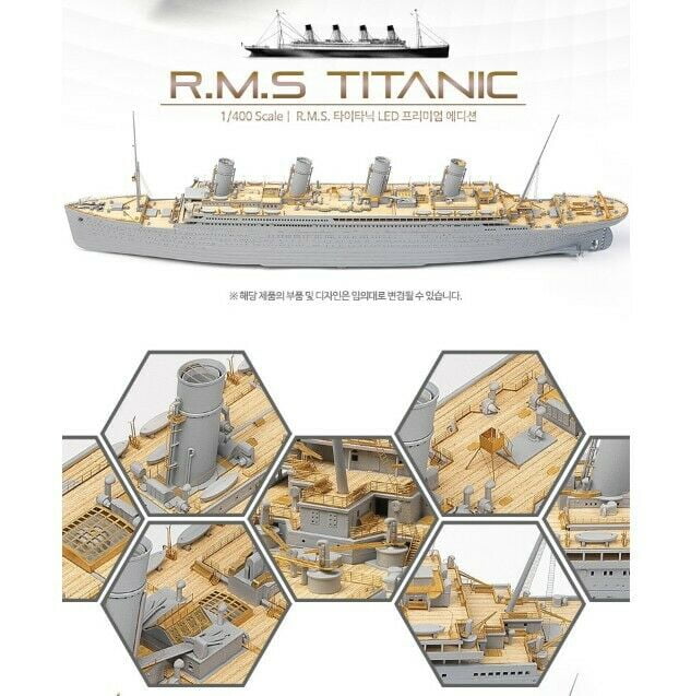 Academy 14226 RMS Titanic Premium Model Kit Avec DEL 1:400 Scale Kit 