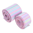 thumbnail image 4 of Multi Color Easter Plaid Ribbon for Bows and Home Decor 2 Rolls 450.00X4.50in, 4 of 9