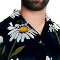 thumbnail image 5 of Daisy Men's Short Sleeve Beach Shirts, Casual Printed Button Down, Summer Unisex Spread Collar Tops, 5 of 6
