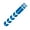 Color:Reflective blue, variant on Motorcycle Fender Arrow Stripe Decoration Sticker Waterproof Warning Reflective Tape Universal Scooter Mudguard Decals