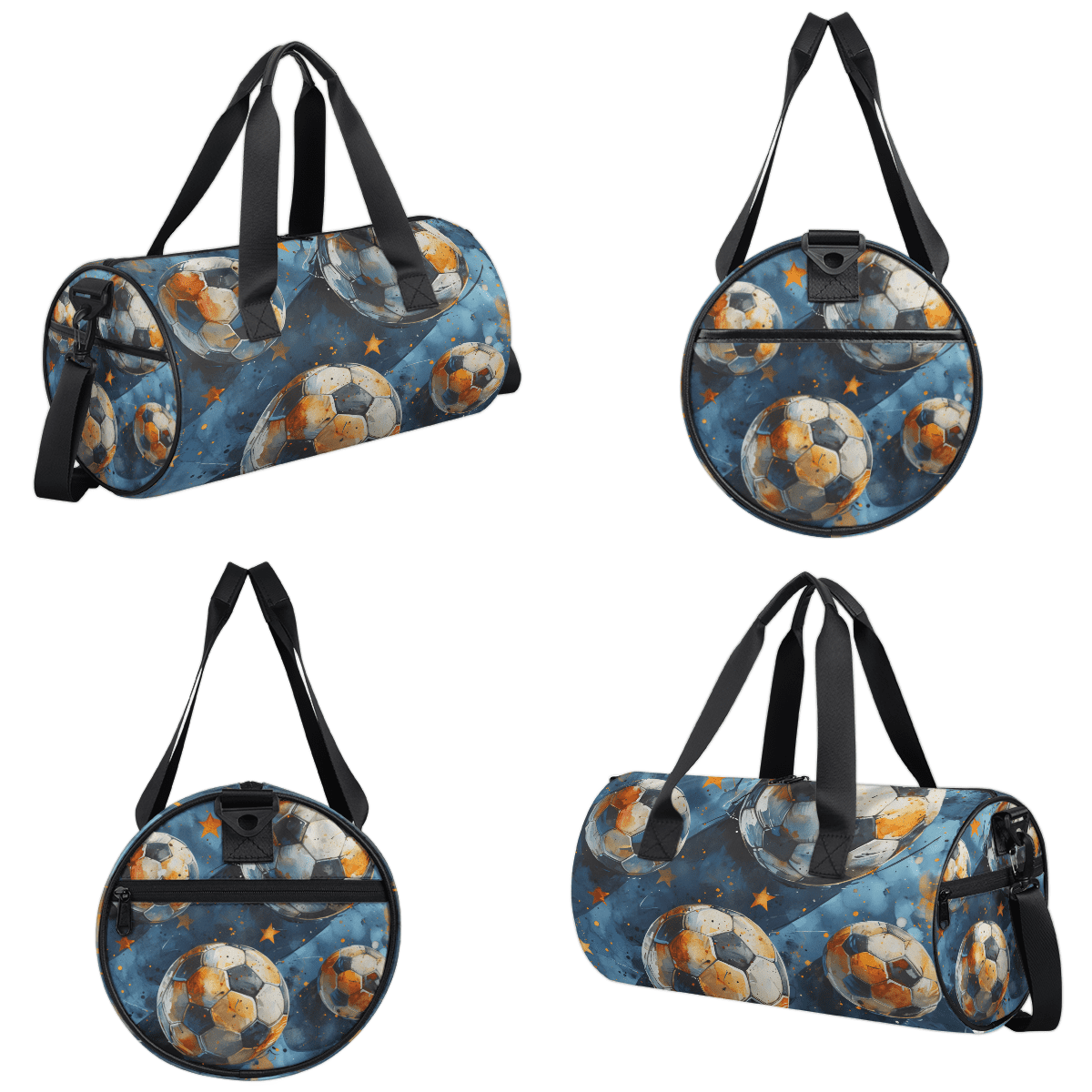 Qzjjjmy Soccer Bag for Boys Football Foldable Sport Duffel Bag Kids Men Sport Gym Bag