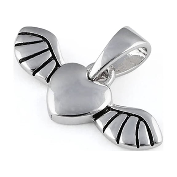 Fly Heart 925 Sterling Silver Mother's Day Gift Pendant Jewelry